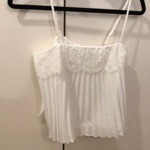 White summer tank top